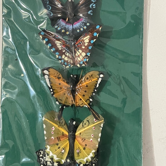 Vintage Pack of 5 Butterflies Decor by Westrim Crafts - Picture 2 of 7